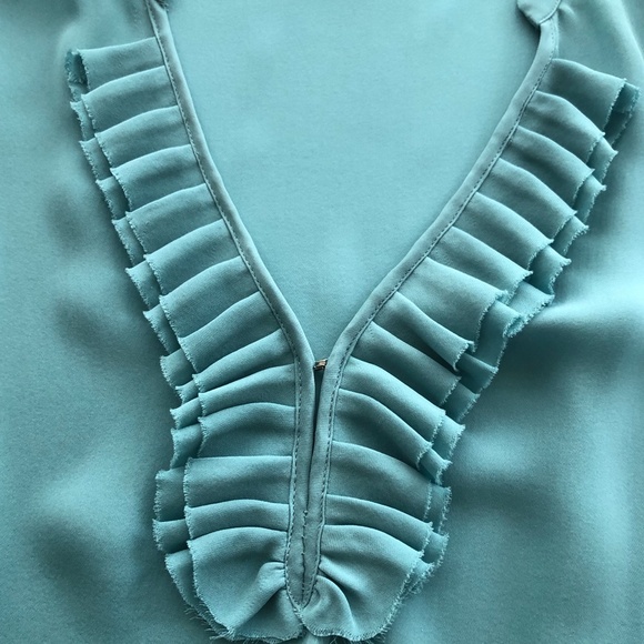 Joie gorgeous short sleeve silk blouse. Size M. - Picture 6 of 6